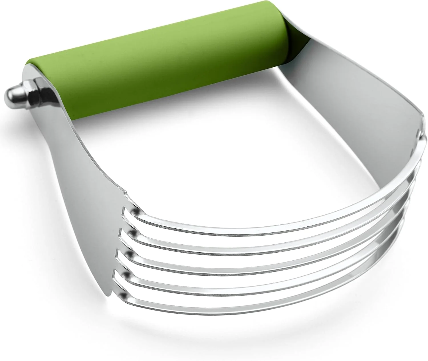 Exceptional Spring Chef Large Green Dough Blender For Baking Professional Dough Cutter Tool Stainless Steel Puff Pastry Cutter Tool with Sharp Blades Artisan