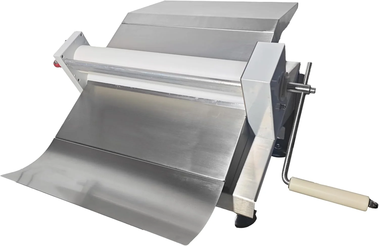Genuine Manual Dough Sheeter Machine 16.5 – Stainless Steel Pastry Roller with Adjustable Thickness for Fondant Pizza Croissants Puff Pastry Effective