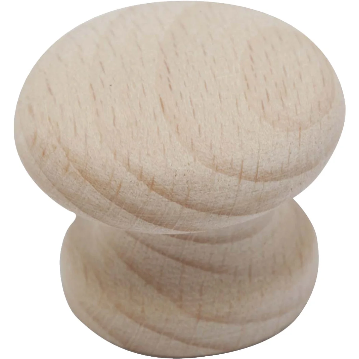 Proven Do it Wood Hardwood Round 1-3 4 In. Cabinet Knob 2-Pack Reusable