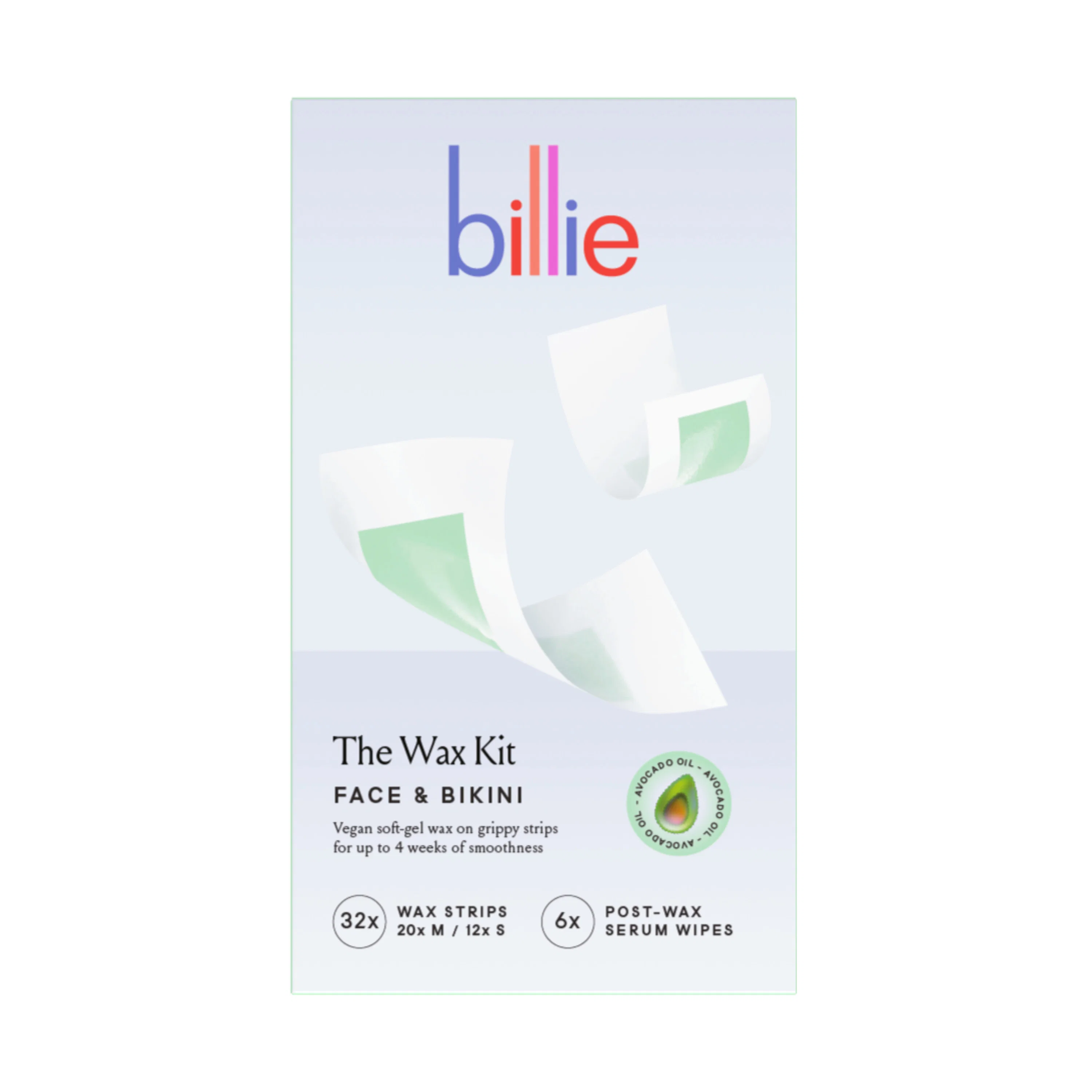 Recyclable billie Wax Kit - Face Bikini Healthy