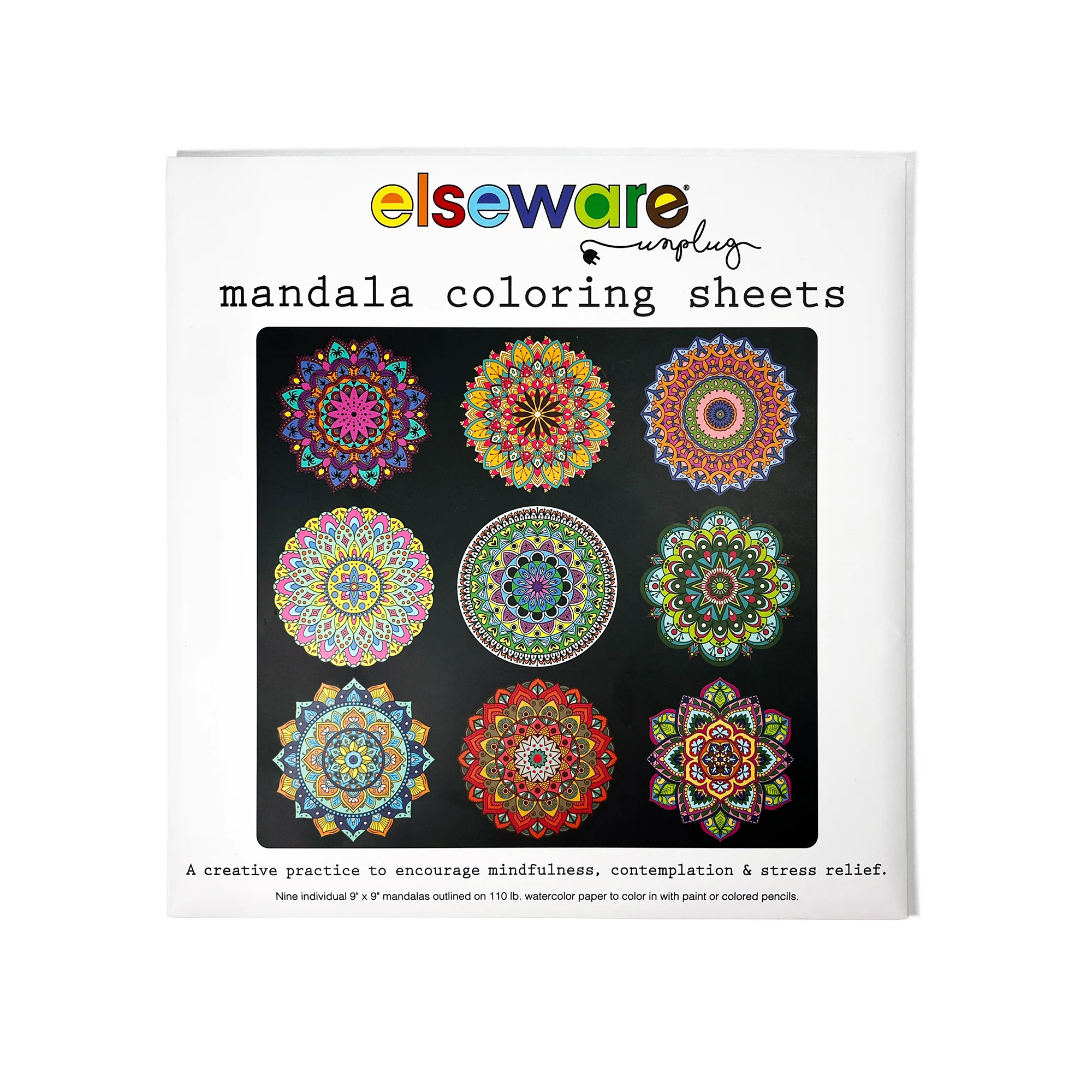 Fine Crafted Elseware Unplug Mandala Coloring Sheets Elegant
