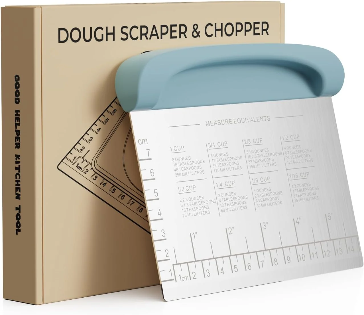 Specialty Bench Scraper Dough Cutter Tool - Pastry Scraper for Bread Cake Pizza Bench Knife Kitchen Dough Scraper for Baking Outstanding