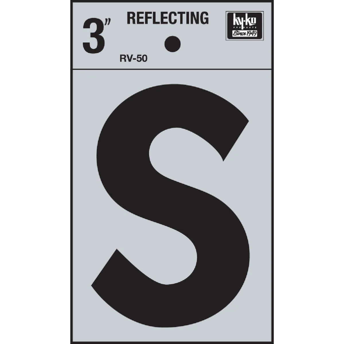 Efficient Hy-Ko Vinyl 3 In. Reflective Adhesive Letter S Fast