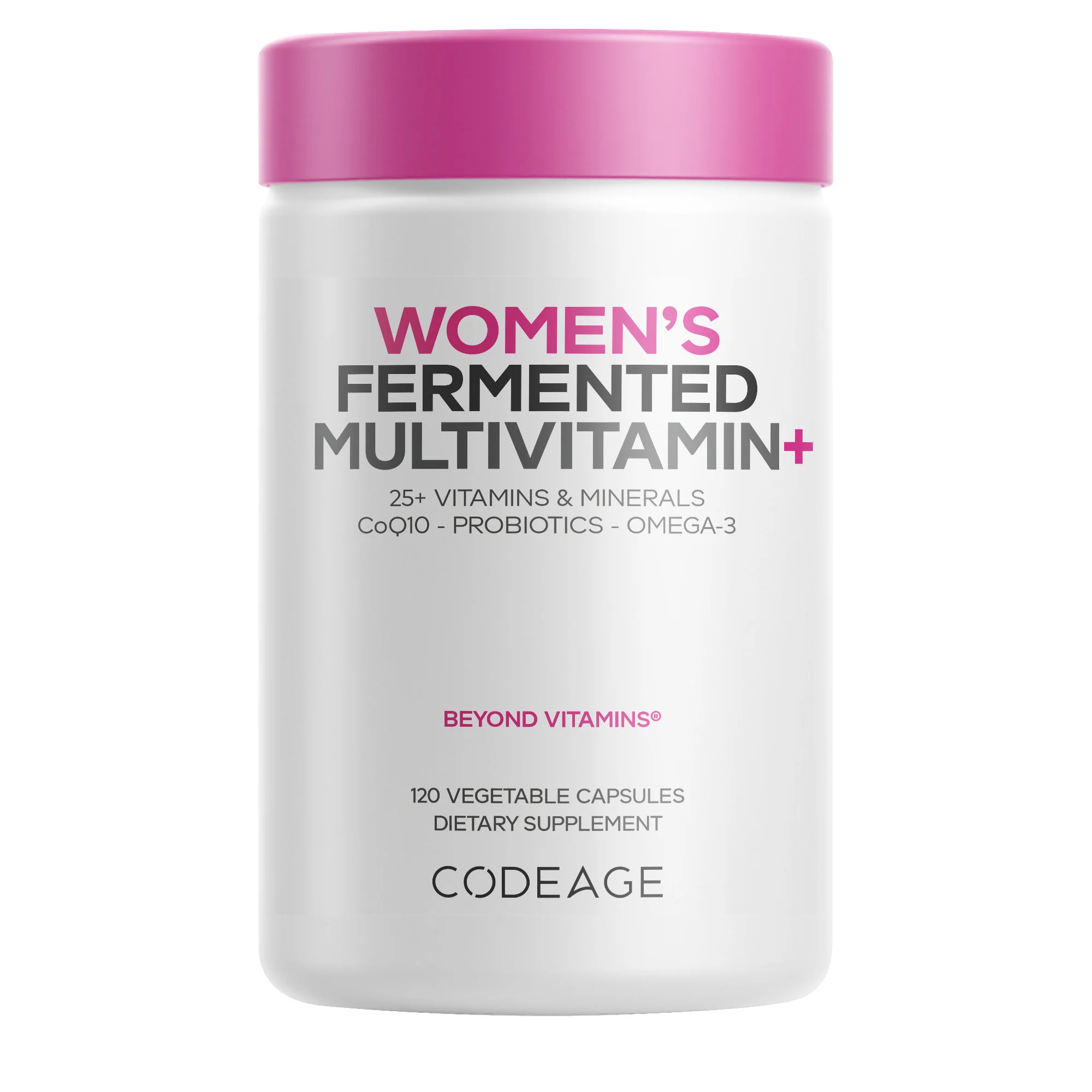 Long-Lasting Codeage Women's Fermented Multivitamin Capsules Artisan