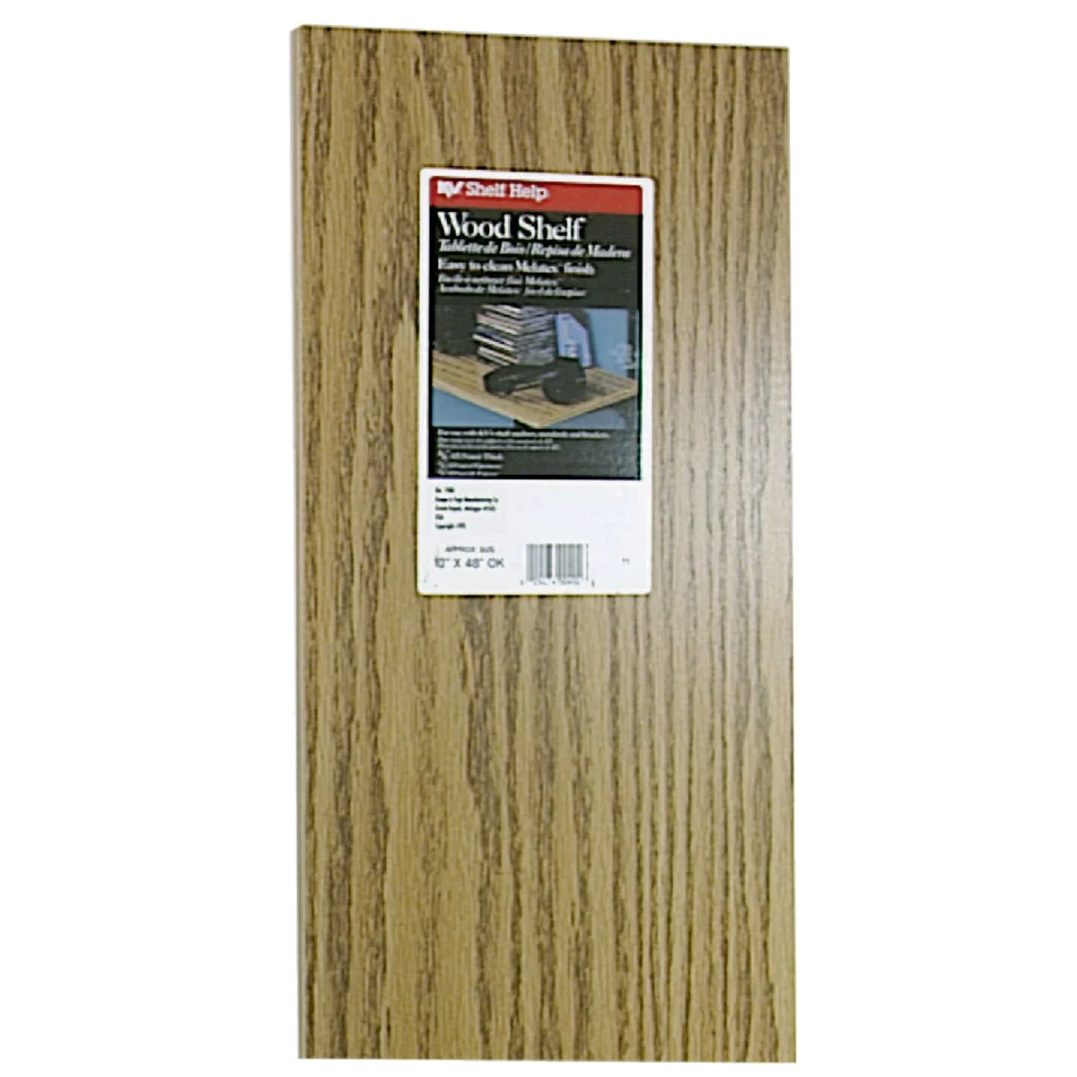 Lightweight Knape Vogt 10 In. x 48 In. Oak All-Purpose Shelf Excellent
