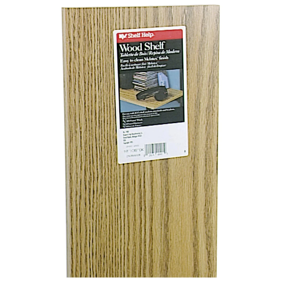 Environmentally Friendly Knape Vogt 10 In. x 36 In. Oak All-Purpose Shelf User-Friendly
