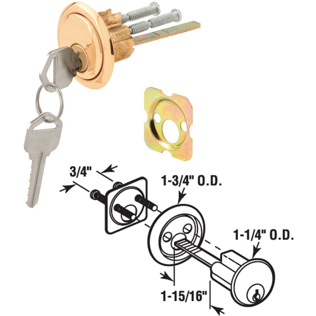 Organic Defender Security Rim Cylinder Premium Material