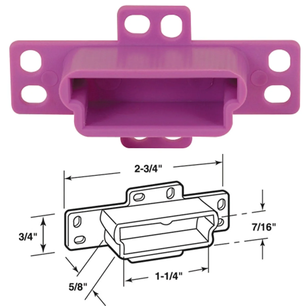 Smooth Prime-Line Nylon Purple Track Socket 2-Pack Organic