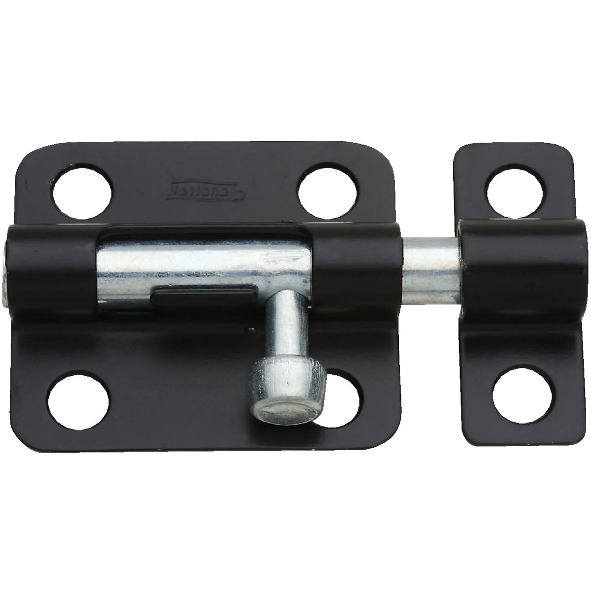 Relaxed National 2-1 2 In. Black Steel Door Barrel Bolt Original Design