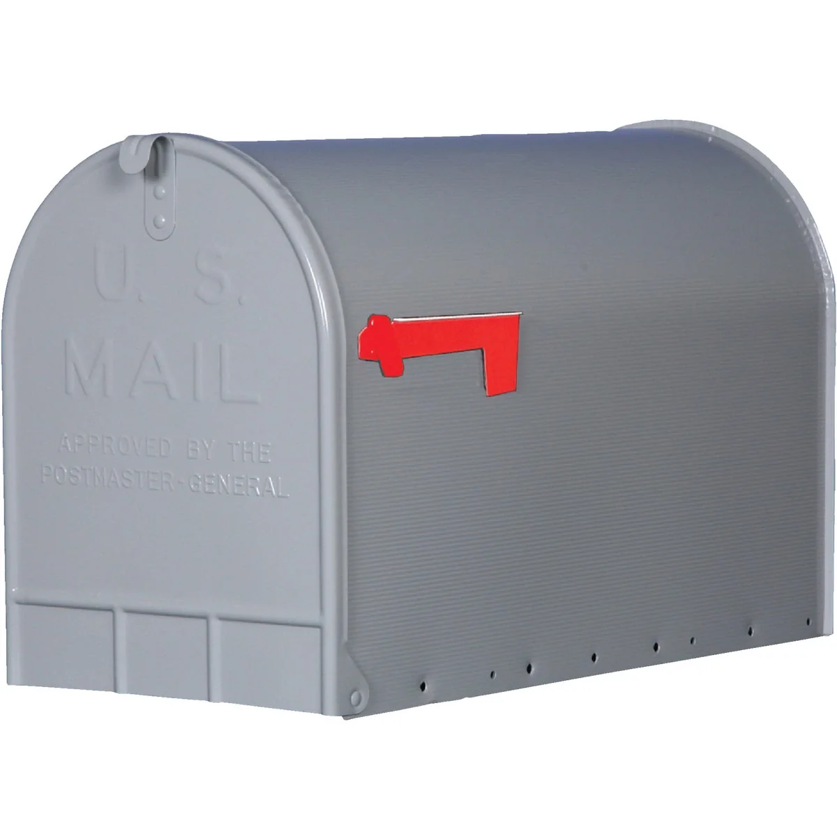 Proven Gibraltar Stanley T3 Gray Steel Rural Post Mount Mailbox Unique