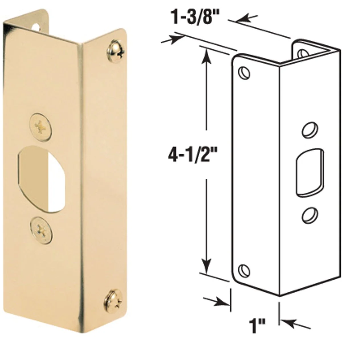 Long-Lasting Defender Security 1-3 8 In. Door Reinforcement High-Performance