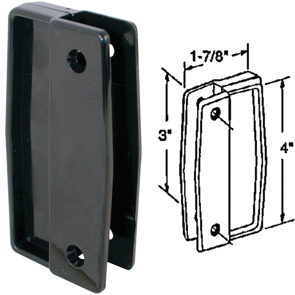 Breathable Prime-Line Plastic Screen Door Pull 2 Count Sophisticated