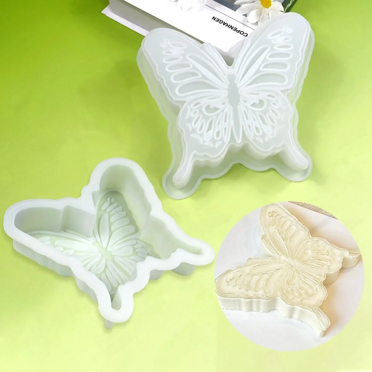Casual mostsom 3D Butterfly Design Silicone Mousse Mold DIY Dessert Pudding Chocolate Mould Wedding Cake Decorating Tools Bakeware A_ Butterfly High-Grade