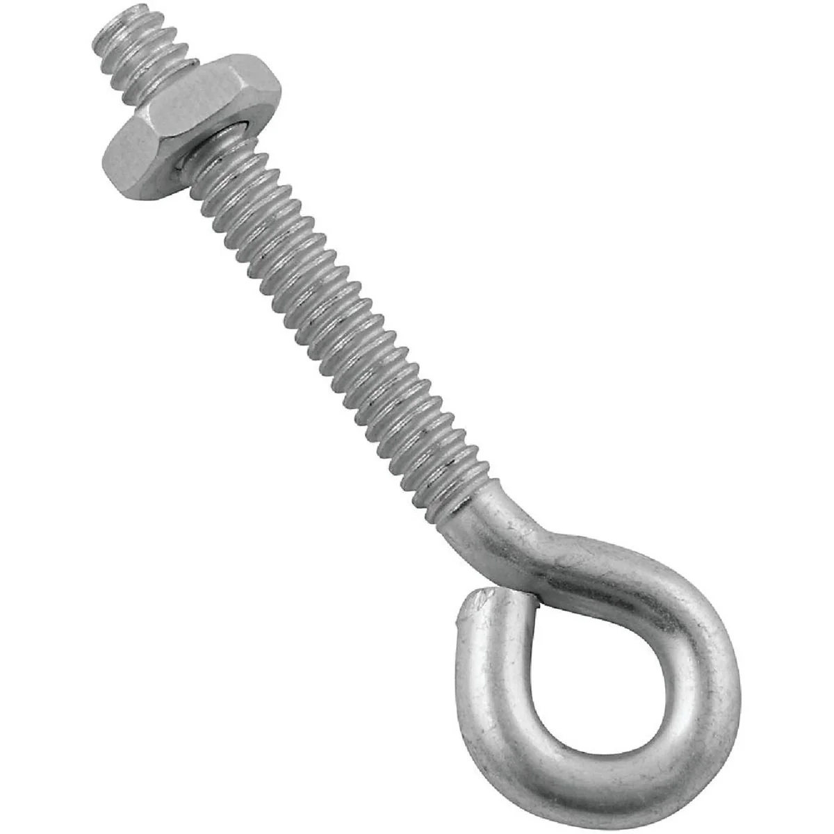 Quality National 3 16 In. x 2 In. Zinc Eye Bolt with Hex Nut Exclusive