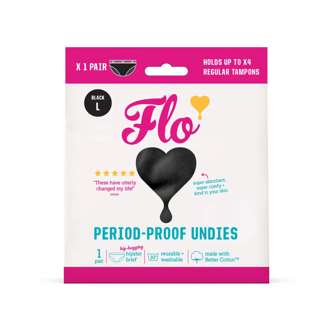 Detailed Here We Flo Flo Reusable Cotton Period Underwear Minimalist