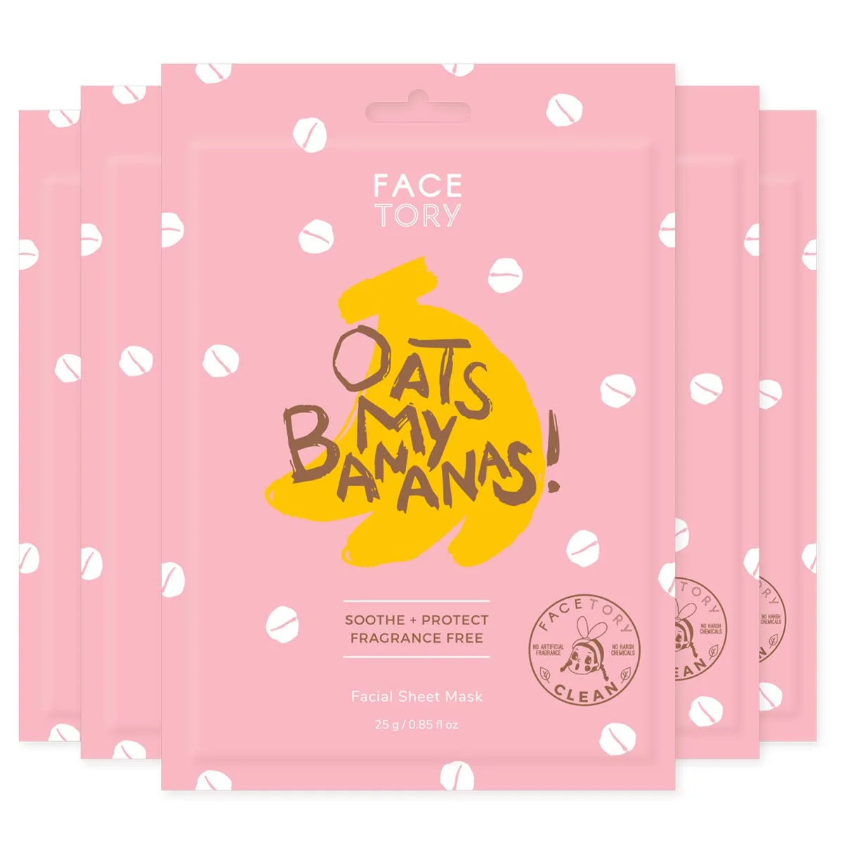 Quality FaceTory Oats My Bananas Sheet CALMING Mask Versatile