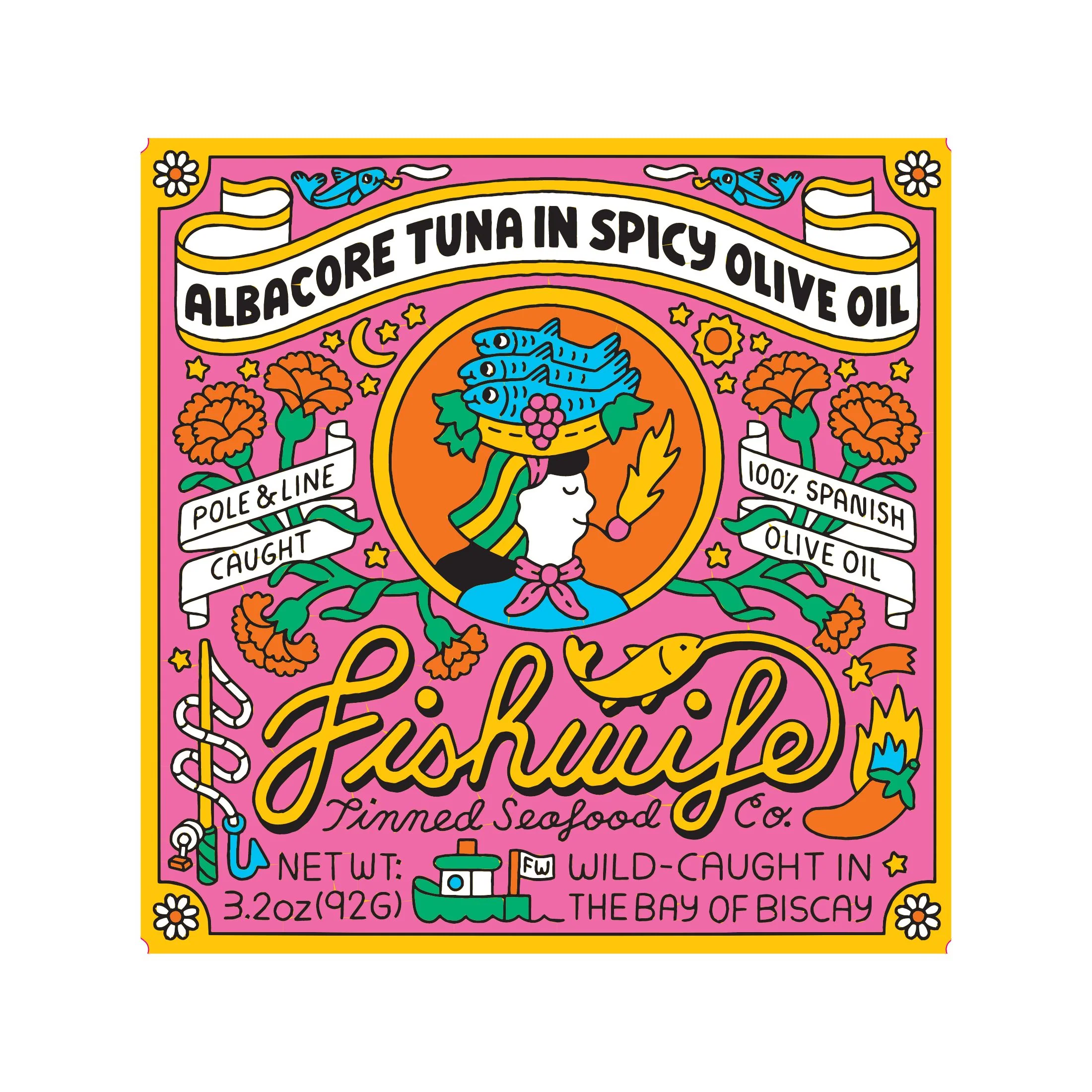 Detailed Fishwife Albacore Tuna in Spicy Olive Oil First-Class