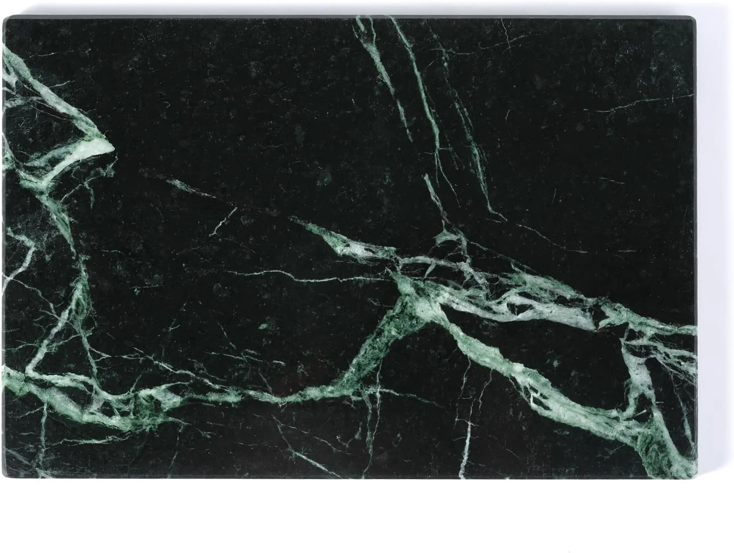 Artisan Koville Natural Green Marble Cutting Board for Kitchen Pastry Bread Macaron Display 12 x 8 Stone Slab Marble Cheese Board for Home Countertop Exceptional