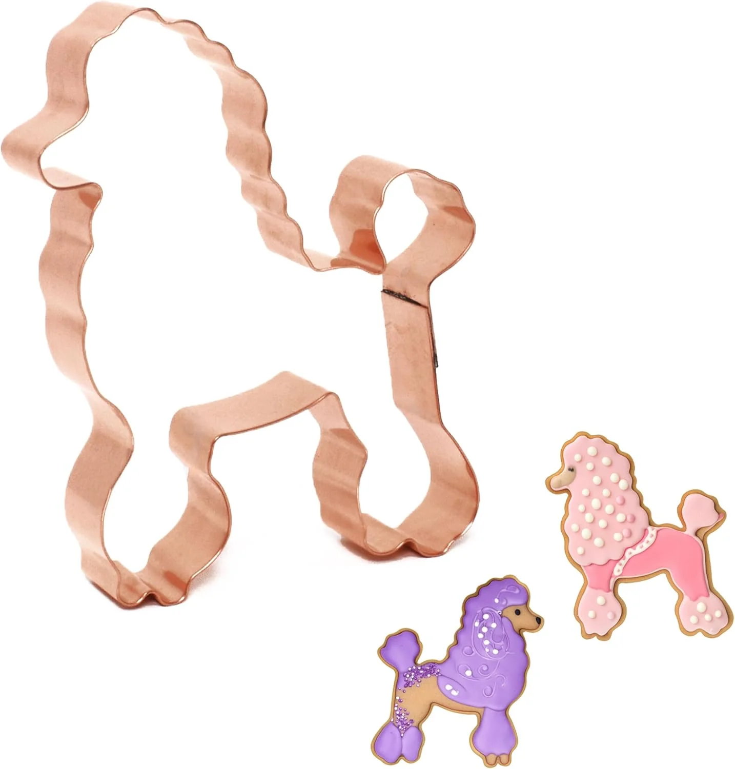 Artisan Poodle Cookie Cutter 4.25 Inch Handcrafted in USA by The Fussy Pup Safe
