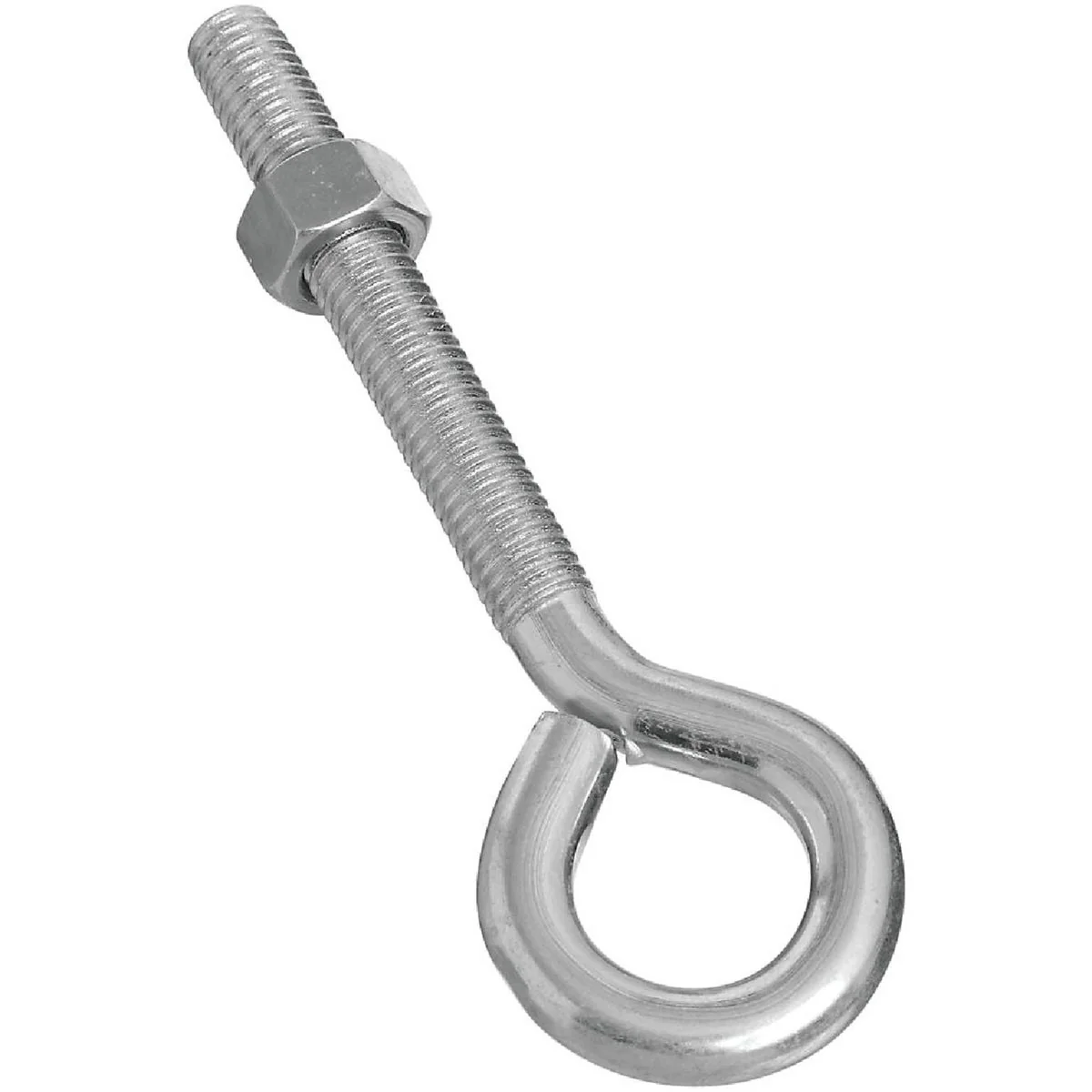 Refined National 1 2 In. x 6 In. Zinc Eye Bolt with Hex Nut Comfortable