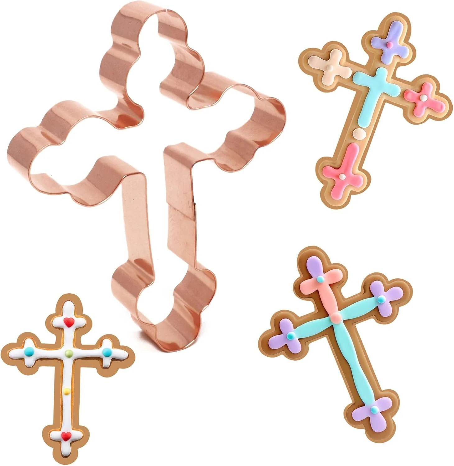 Soft St. Nicholas's Cross Cookie Cutter 4.5 Inch Handcrafted in USA by The Fussy Pup Selected
