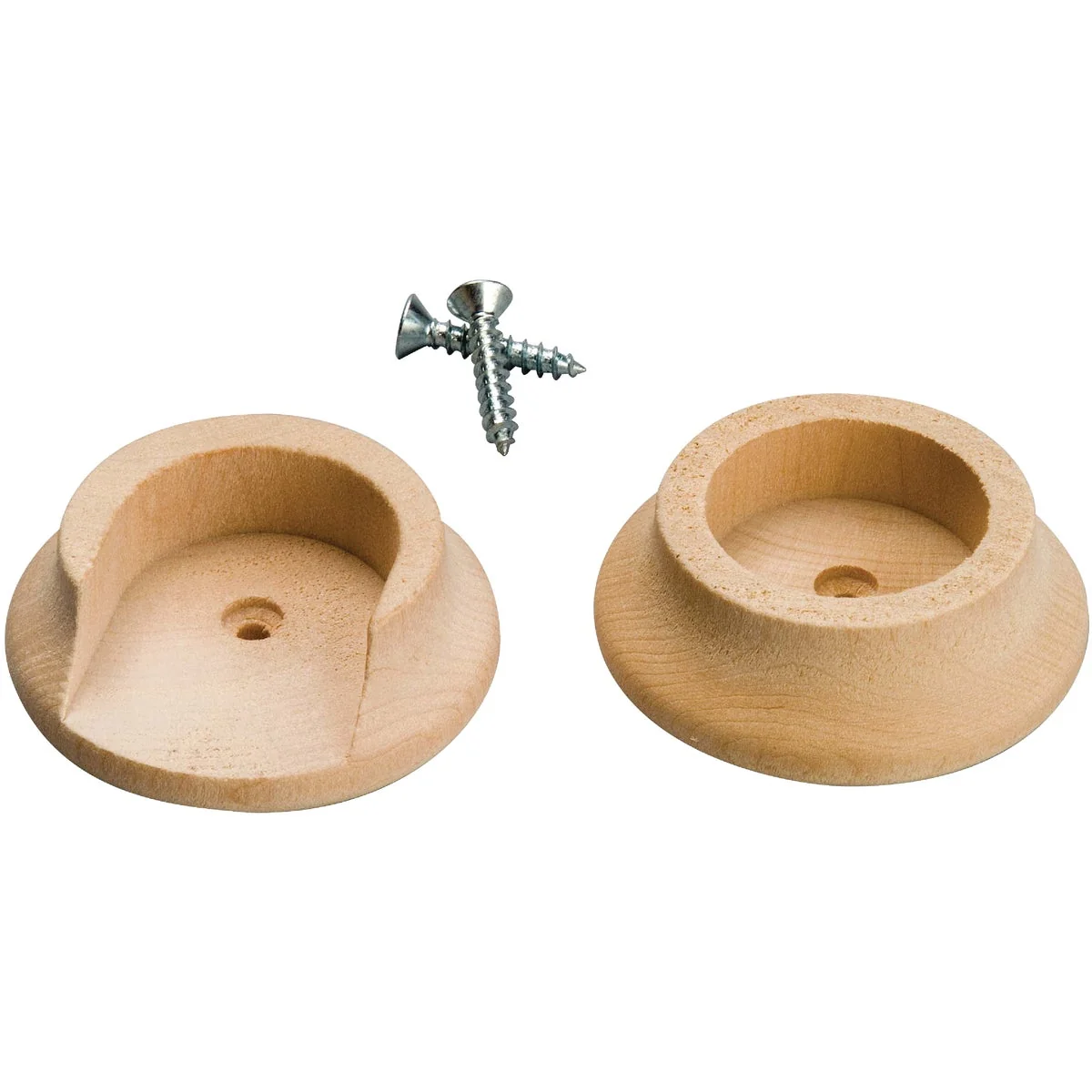 Soft Waddell 1-3 8 In. Wood Closet Rod Socket Natural 2-Pack Artisan