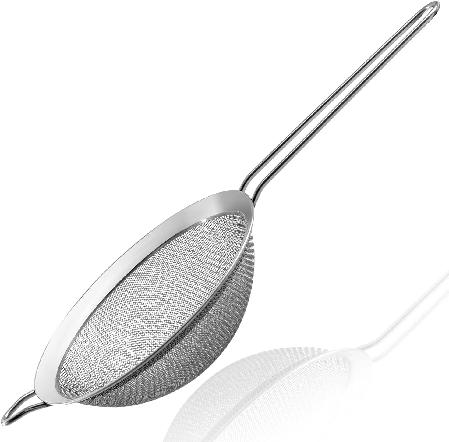 Reliable Anaeat Fine Mesh Strainers - Premium Stainless Steel Colander Sieve Sifters with Durable Mesh and Sturdy Handle Excellent for Sifting Dry ingredients Flour Pastas Rice Tea 5.5 World-Class