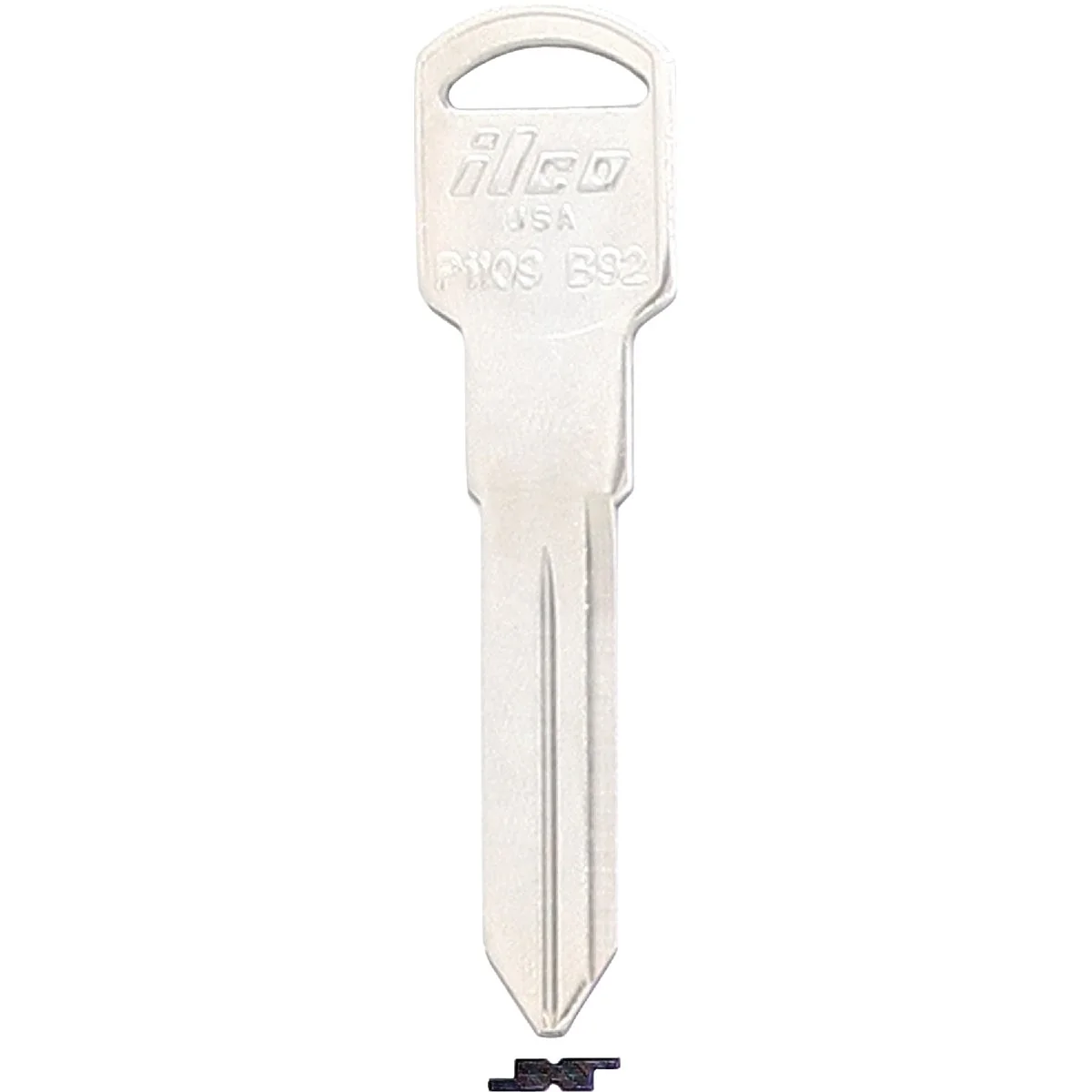 Traditional ILCO GM Nickel Plated Automotive Key B92 10-Pack Smooth