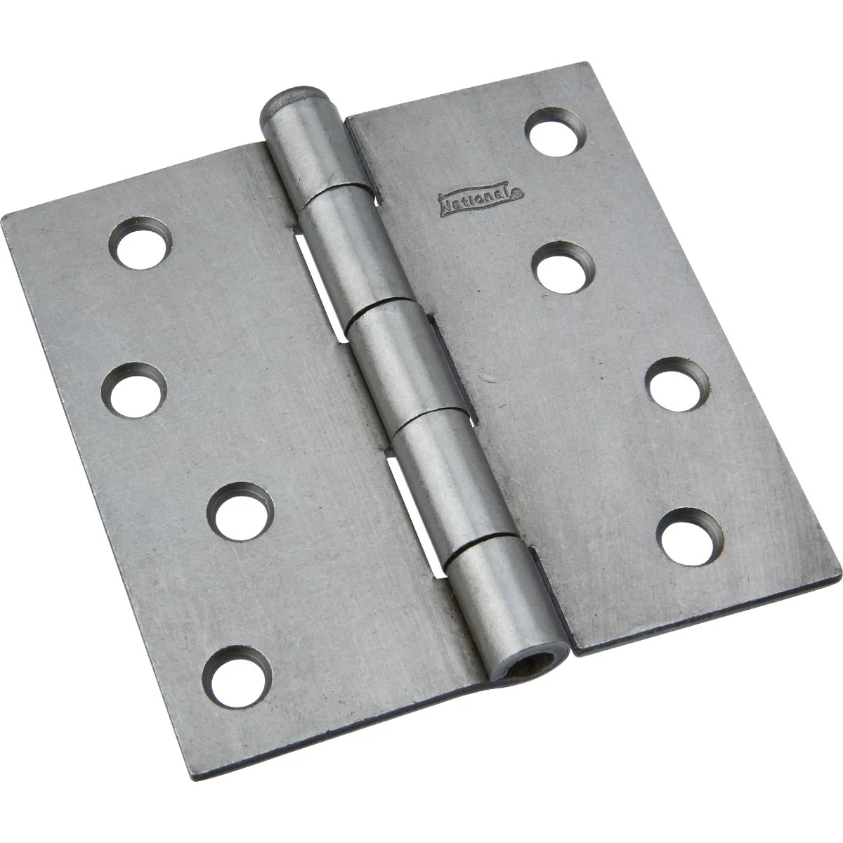 Reliable National 4 In. Square Plain Steel Broad Door Hinge Organic