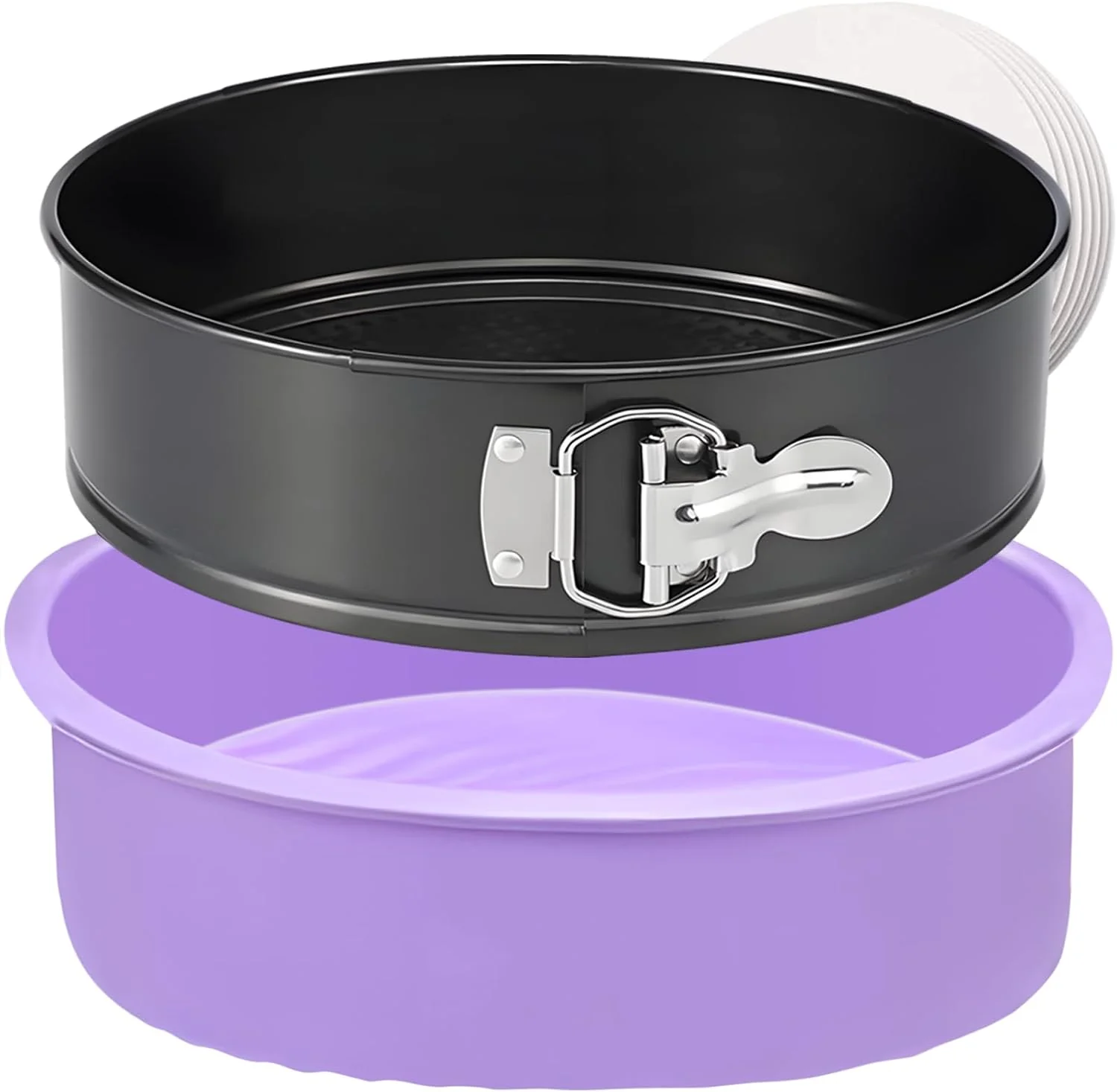 Modern Springform Pan 9 Inch Nonstick Cheesecake Pan with Protector Elegant