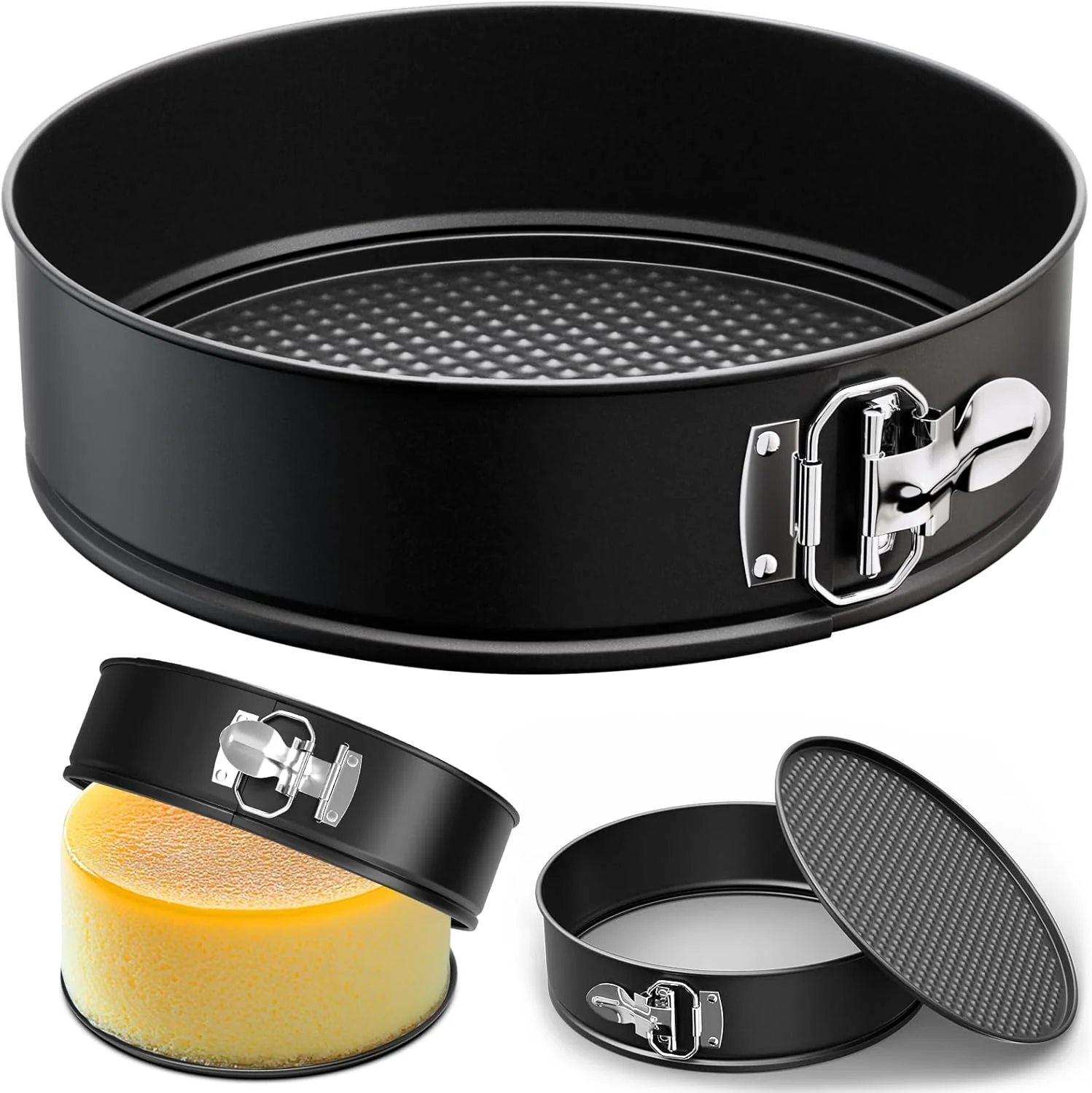 Functional 9 Inch Springform Pan with Removable Bottom Non-stick Round Spring Form Cake Mold Cheesecake Pan For Baking Luxury