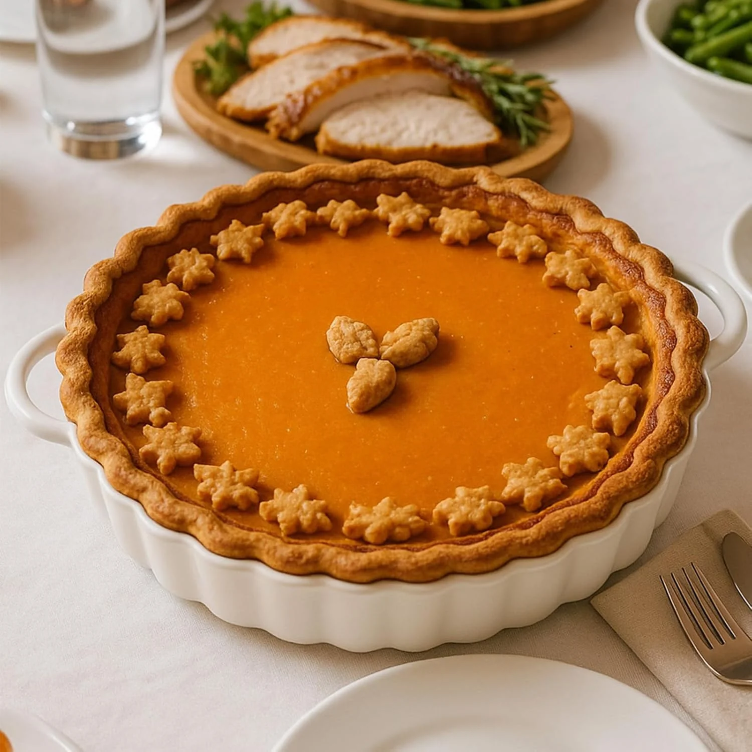 Verified 10×2in Deep Ceramic Pie Pan with Handles for Pie Quiche Tart Baking. Easy to grip Lead- Exceptional