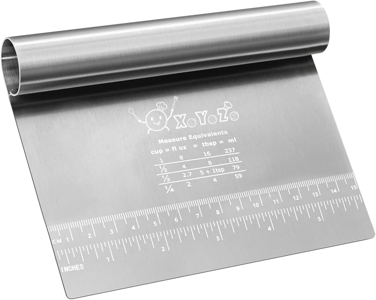 Powerful Bench Scraper Dough Pastry Cutter Stainless Steel Blade Kitchen Baking Tools for Butter Cake Onion Vegetable High-Quality