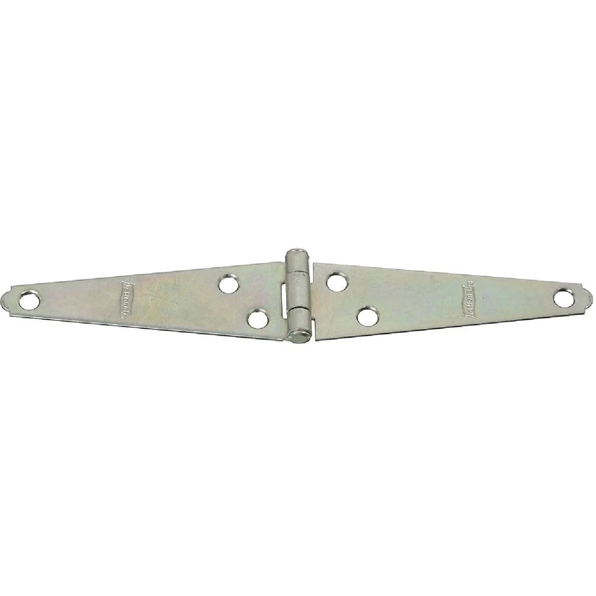 Easy-to-Use National 4 In. Zinc Light Strap Hinge 2-Pack High-Grade