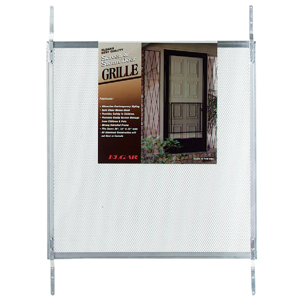 Proven Prime-Line Make-2-Fit 34.5 In. x 24 In. Mill Aluminum Door Grille for 36 In. Door Optimized