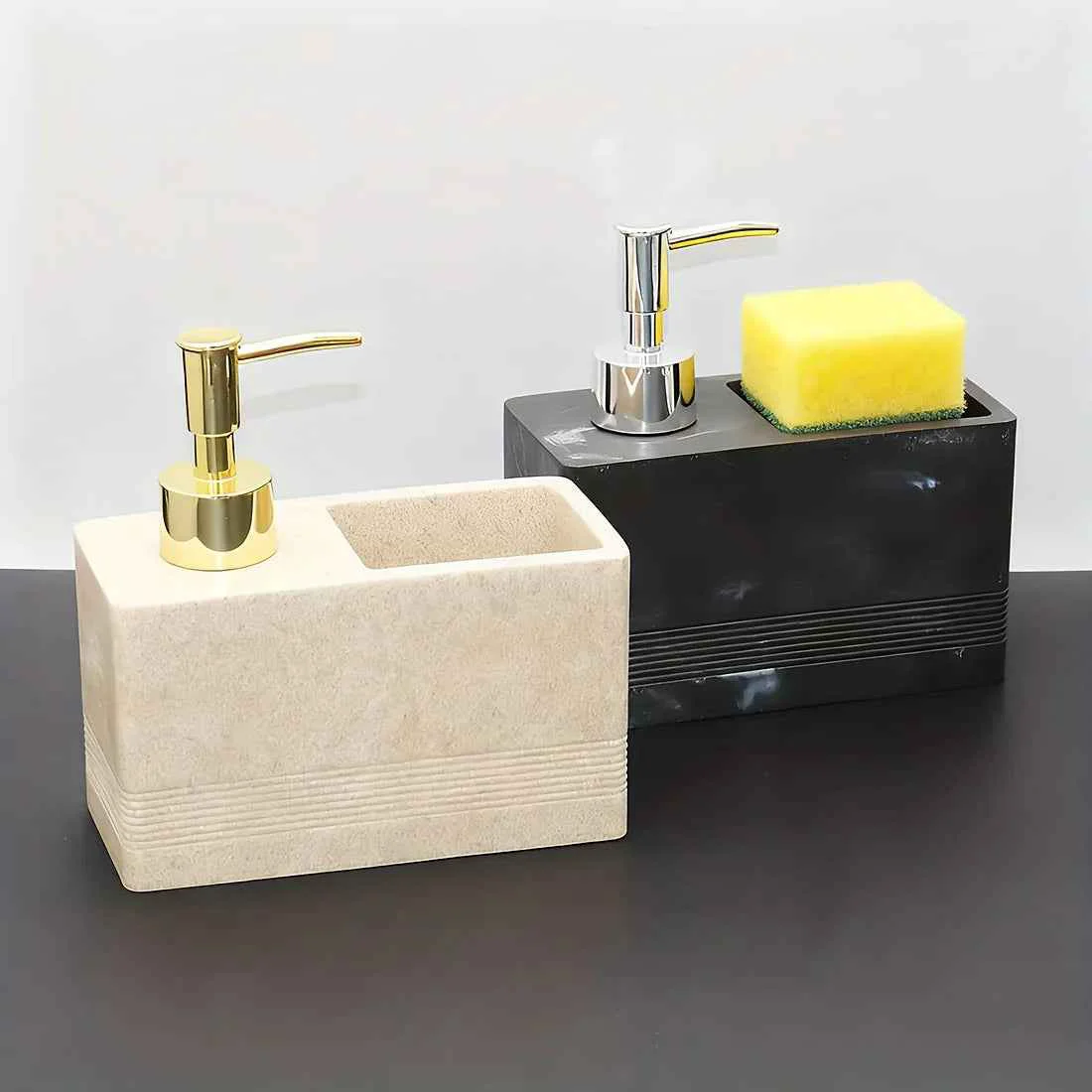Consistent Kitchen Multi-Functional Cleaner Soap Dispenser Manual Press Pump for Dish Soap and Sponge Storage Dish Soap Dispenser Dish Soap Dispenser with SpongeSPECIFICATIONS Versatile