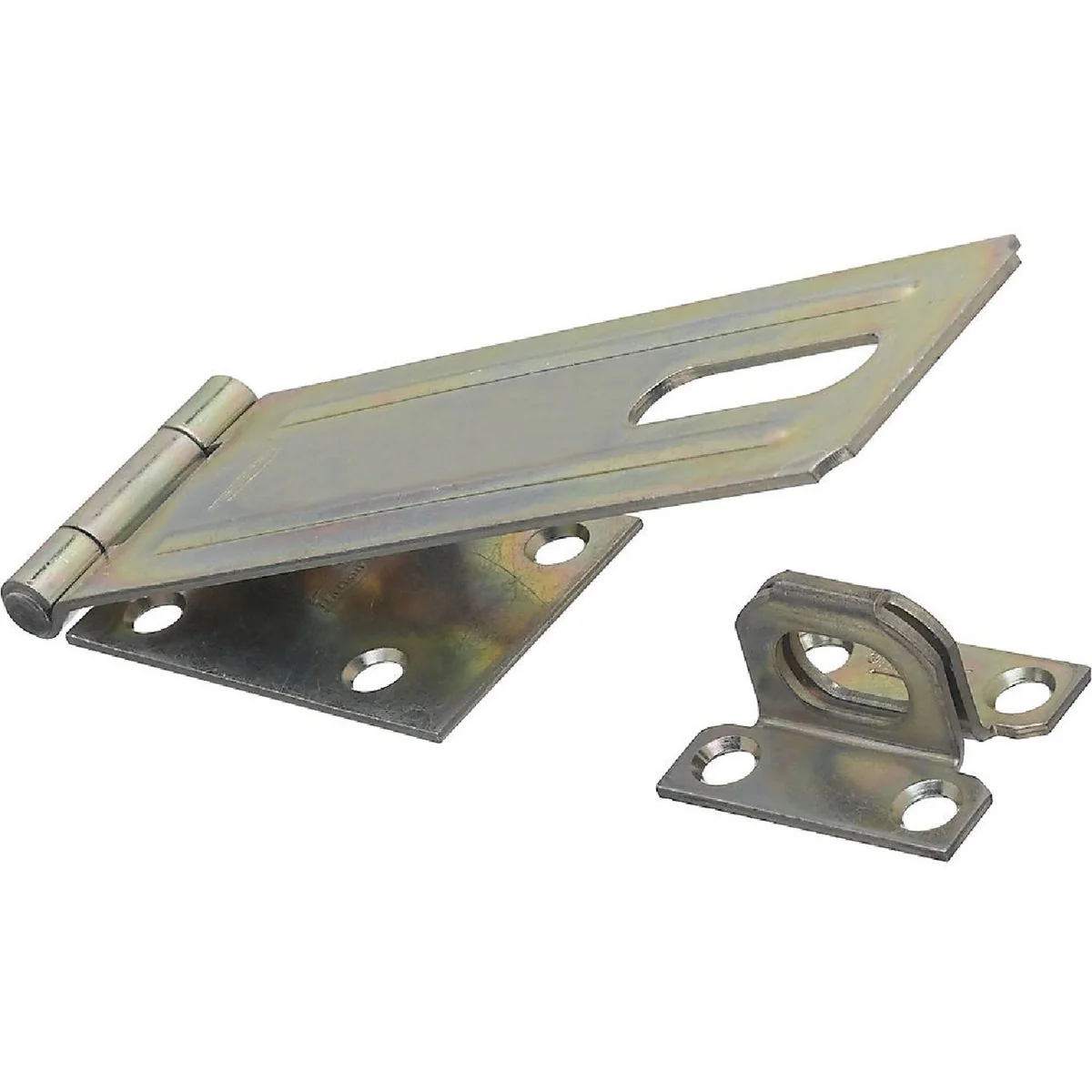 Professional National 6 In. Zinc Non-Swivel Safety Hasp Smooth