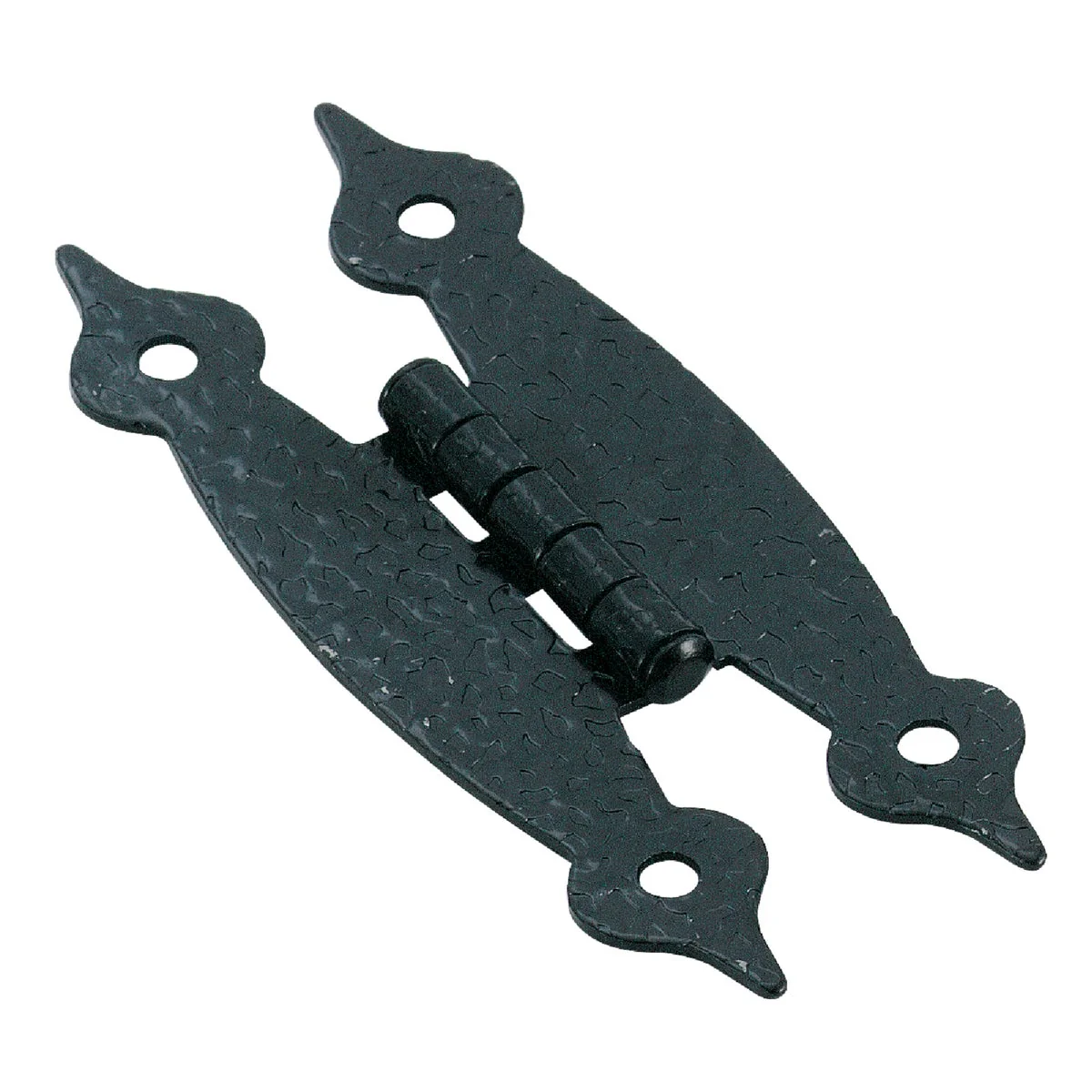Solid Amerock Colonial 3-1 2 In. Black Flush H-Type Hinge 2-Pack Secure