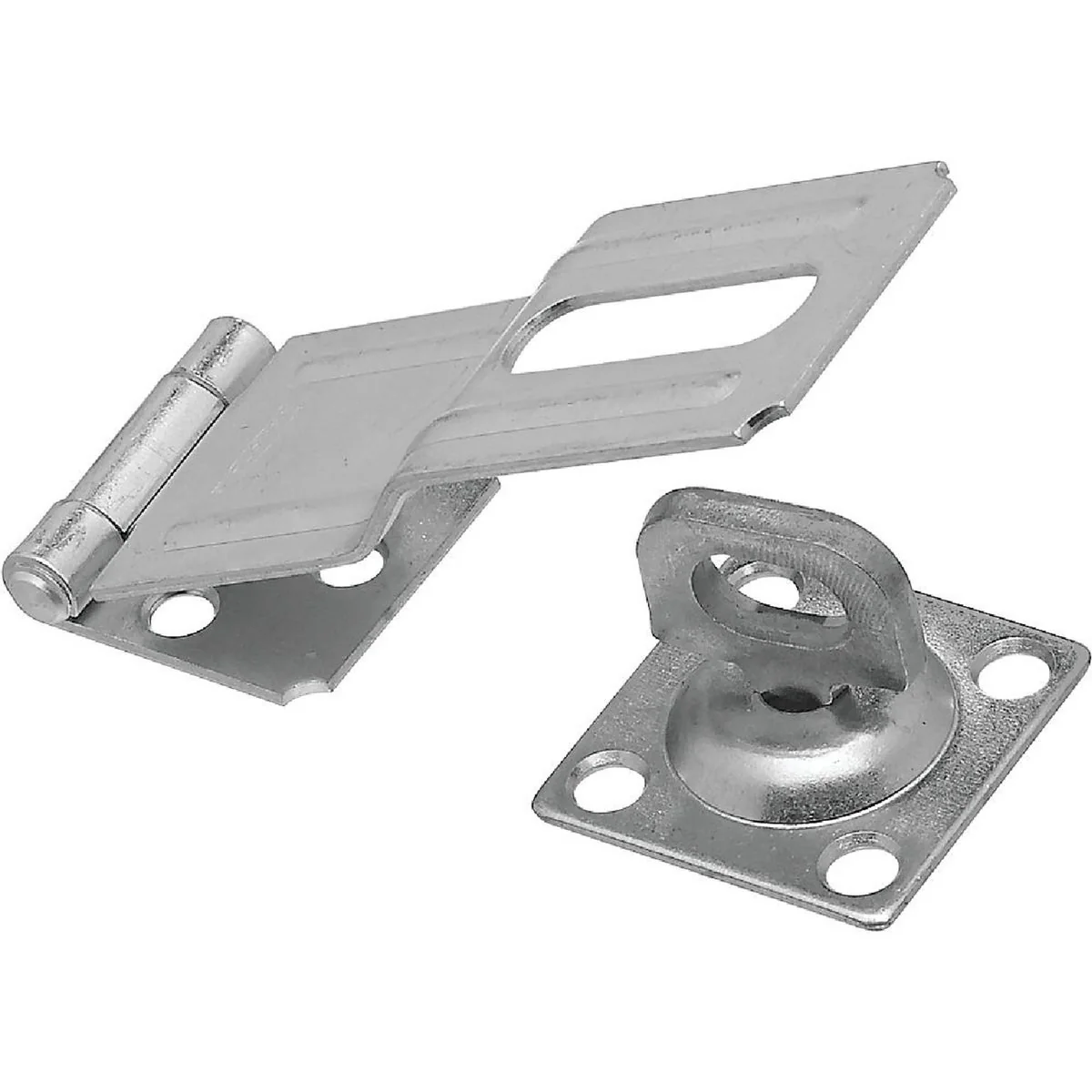 Refined National 4-1 2 In. Zinc Swivel Safety Hasp Natural