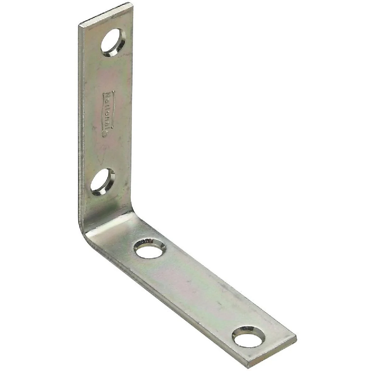 Soft National Catalog V115 2-1 2 In. x 5 8 In. Zinc Steel Corner Brace 4-Count Environmentally Friendly