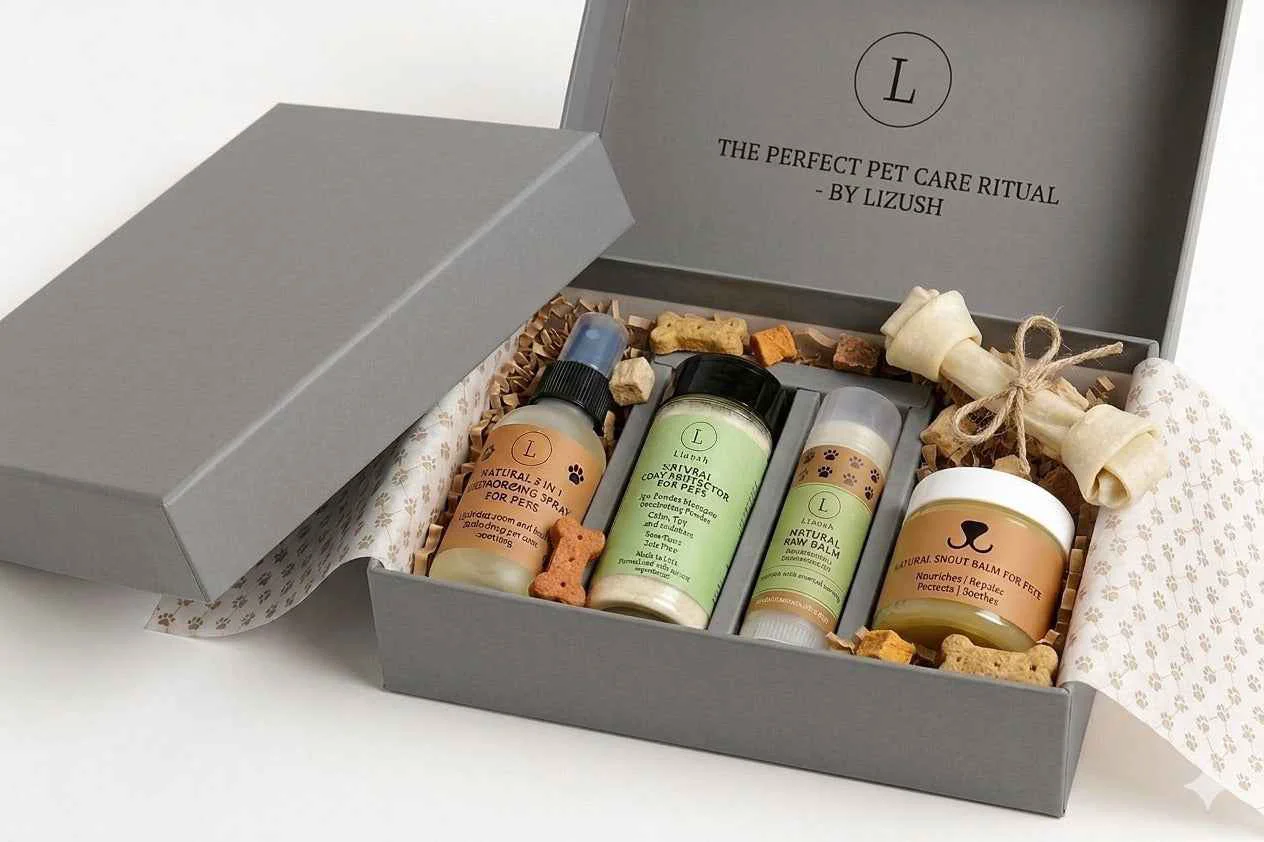 Relaxed Natural Pet Pampering Gift Box – Dog Cat Spa Care Set Trusted