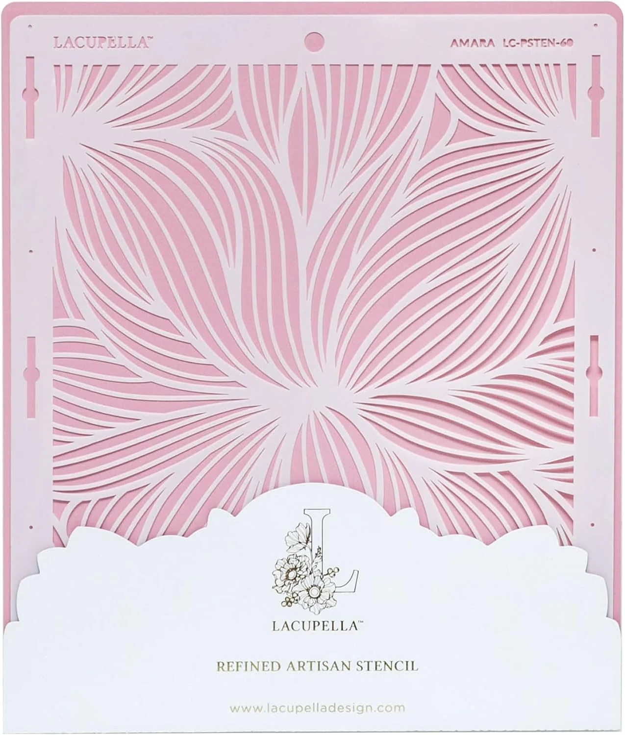 World-Class Large Cake Decorating Stencil Amara Leaf Veins Pattern Exceptional