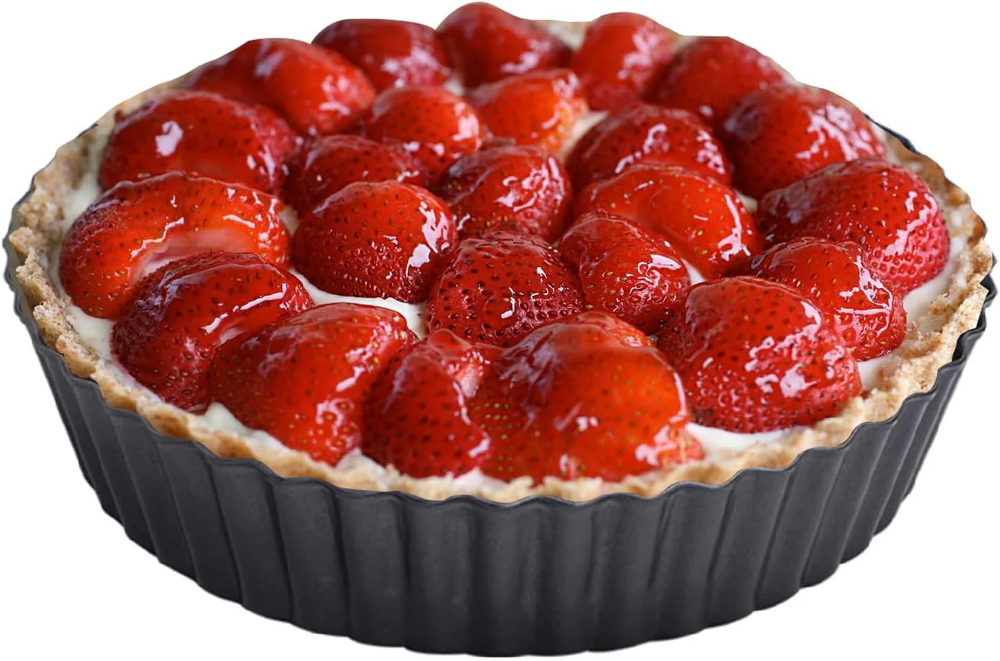 Casual Deep Tart Pan 9.5 x 2.2 Inches Non-Stick Tall Tart Pan Bottom Can Be Removed. Suitable for Making Various Pies Tarts and Quiche Fashionable