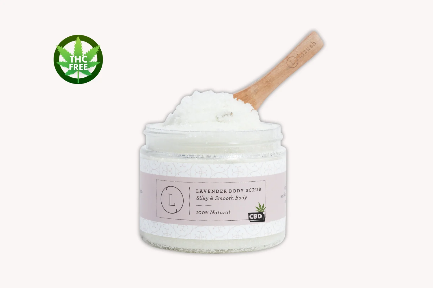 Unique CBD Lavender Body Scrub – Natural Exfoliating Salt Scrub Modern