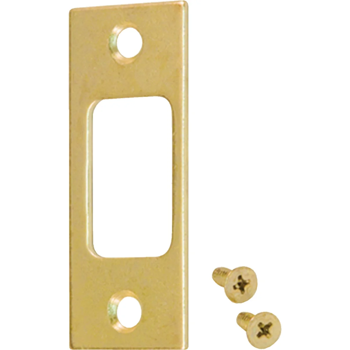 Genuine Kwikset Polished Brass 1 In. Deadbolt Strike Plate Carefully Designed