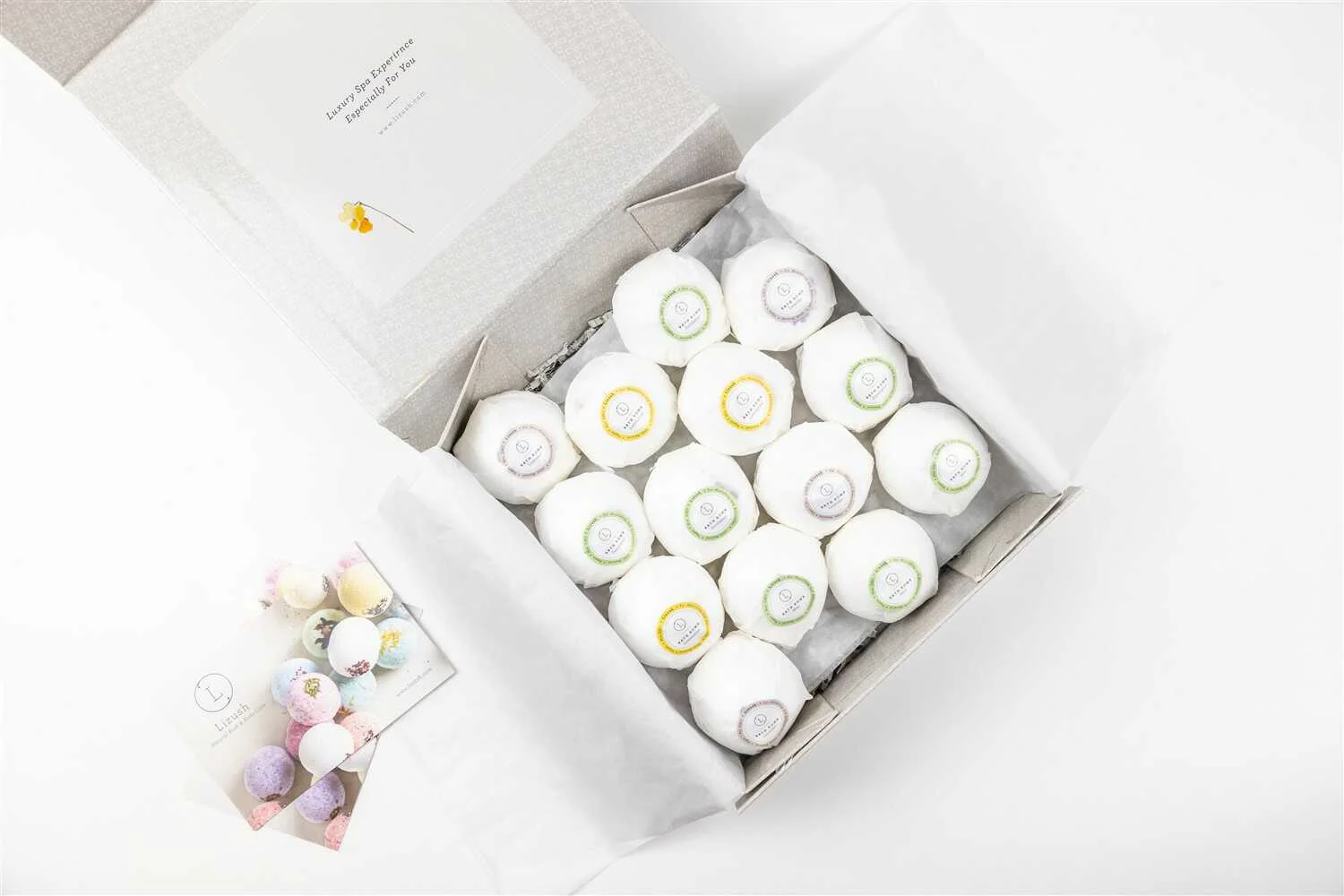 Fast Natural Bath Bomb Gift Box – 14 Handmade Bath Bombs for a Spa Day Versatile