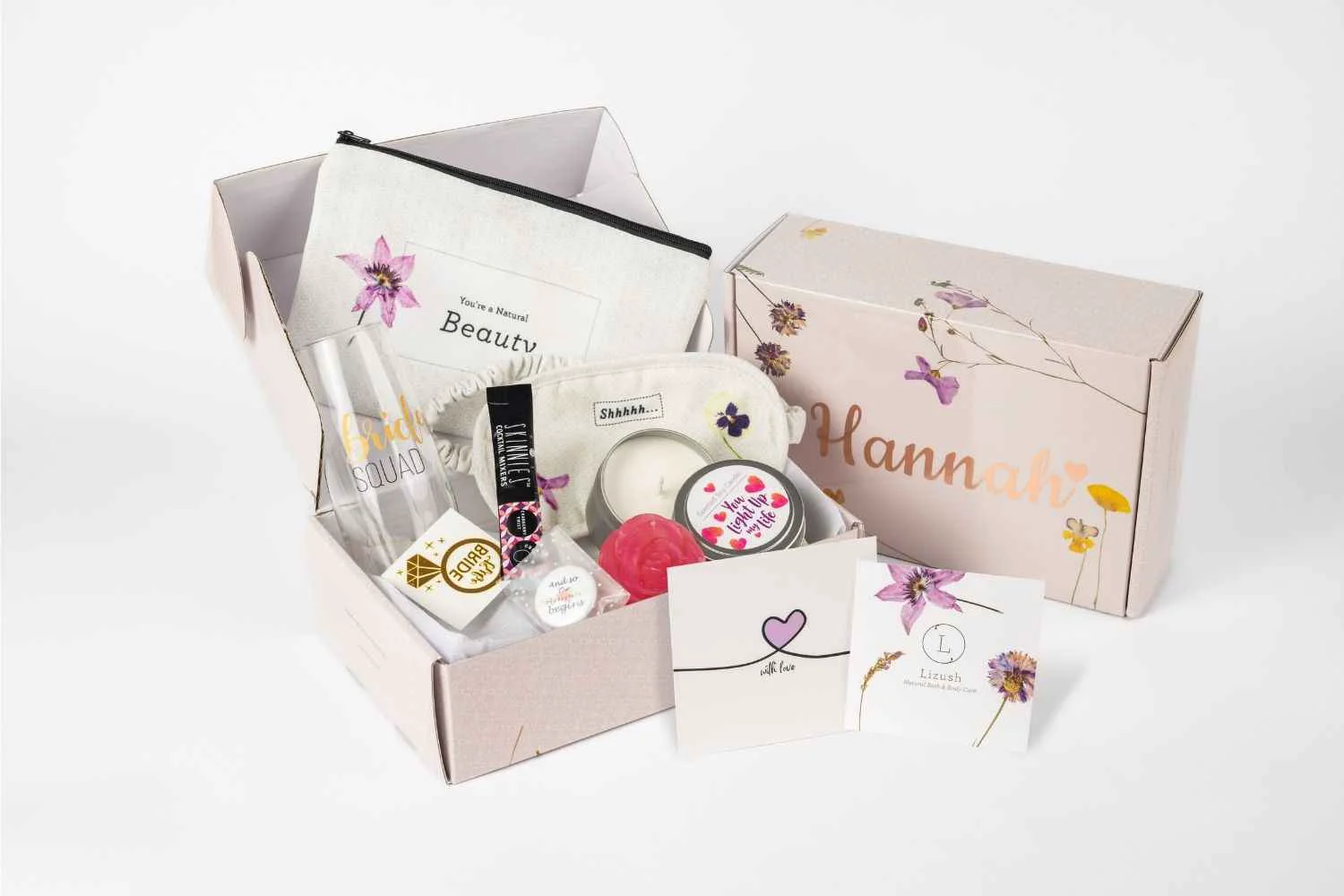 Versatile Personalized Bridesmaid Spa Gift Box Fashionable