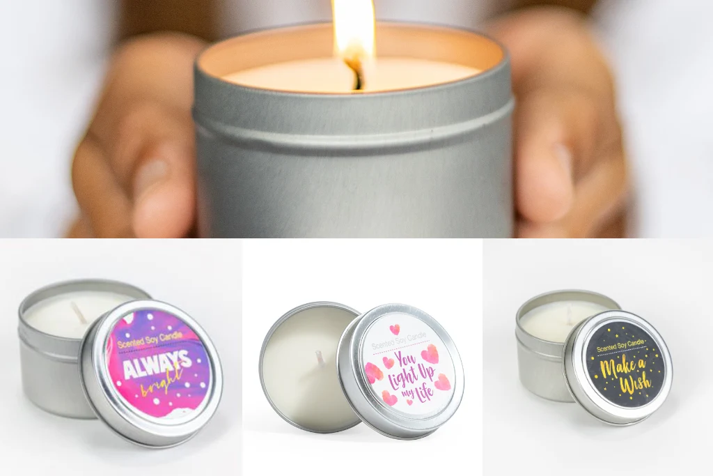 Sustainable Bergamot Lavender Soy Candle Trio – 3 Aromatherapy Candles Secure