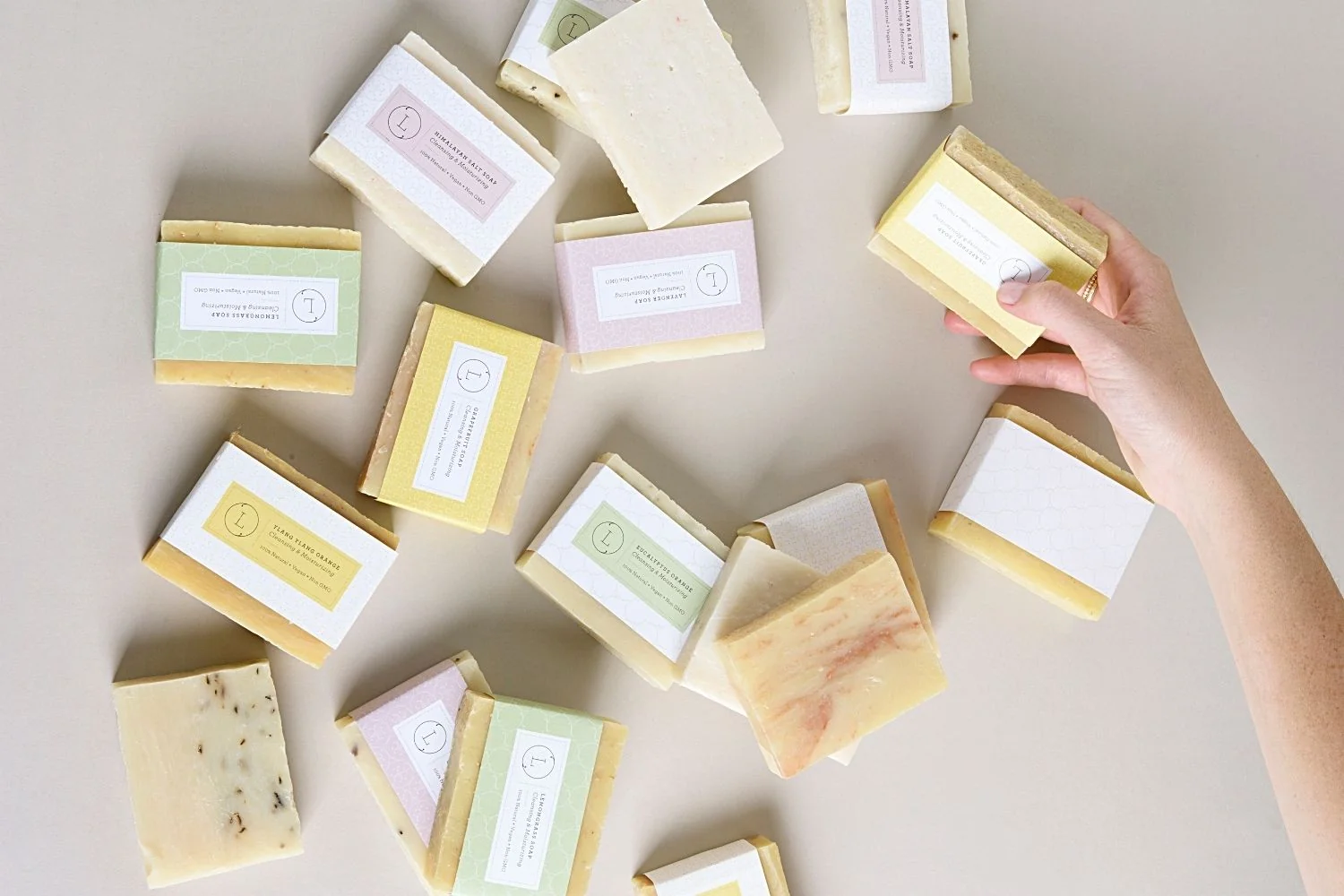 High-End Natural Handmade Soap Bars with Essential Oils – Choose a Scent Innovative