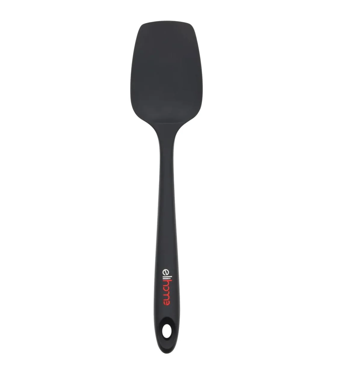 Clean Elihome Mini Silicone Spoonula - Non-Stick Heat Resistant Silicone Scraper Spatula for Mixing Serving Scraping Stirring and More 8.75 Inch Black Fashionable